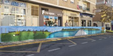 Santa Marta engrandece la figura del exalcalde ‘Señor Pepe’ dedicándole un pintura mural en la Avenida Madrid
