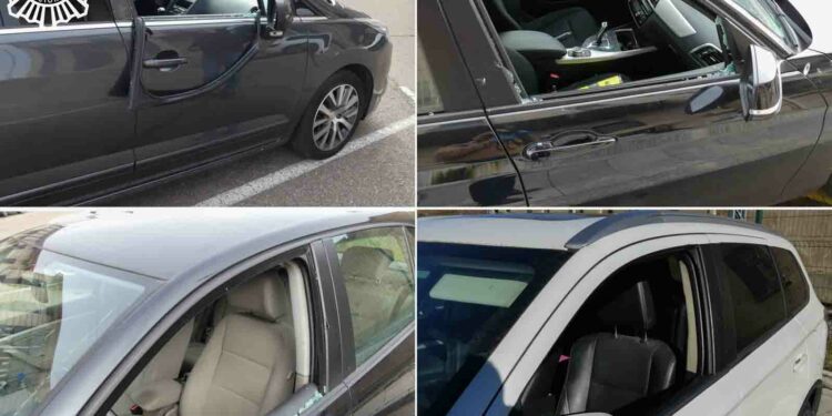 Detenido un hombre de 42 años por robo con fuerza en siete vehículos estacionados en la zona de la Avenida Italia