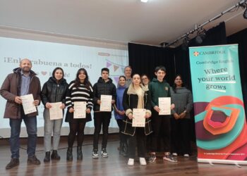 Once alumnos reciben el título oficial de inglés B1 y B2 de Cambridge en Castellanos de Moriscos