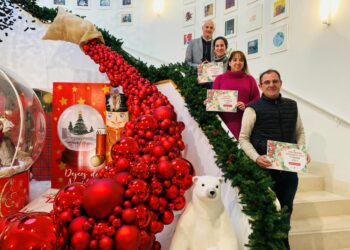 Librería Alvapar, Consmaq y Pastelería Dolce Marla ganan el Concurso de Escaparates de Navidad de Santa Marta