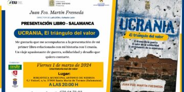 Juan Francisco Martín presentará en Santa Marta su último libro sobre la guerra de Ucrania