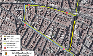 Cortes de tráfico y desvíos en Torres Villarroel durante los días 1 y 2 de abril