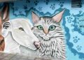 Rober Bece dedica a las mascotas su última pintura de gran formato ‘No al abandono’