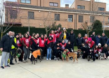 El IV Canicross Fundación Luna de Villamayor reúne a más de medio centenar de corredores