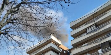 Susto por el incendio de una caldera en la avenida Comuneros de la capital
