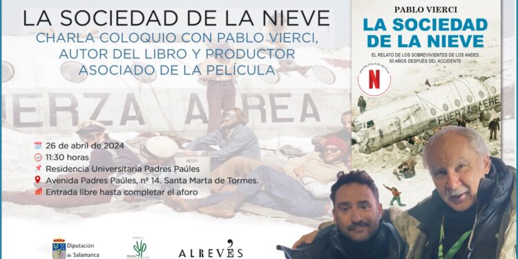 Pablo Vierci compartirá los entresijos de su historia ‘La sociedad de la nieve’ con los escolares del alfoz