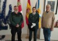 Despedida y agradecimiento a la teniente del Puesto Principal de la Guardia Civil