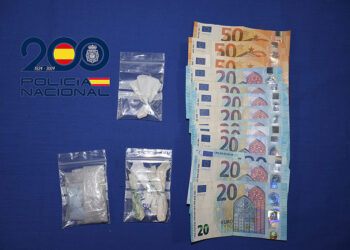 Detenido un varón de 45 años con speed, mdma, ketamina y 350 euros en metálico
