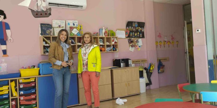 La sustitución del sistema de climatización completa las mejoras realizadas en las instalaciones de la Escuela Municipal Infantil
