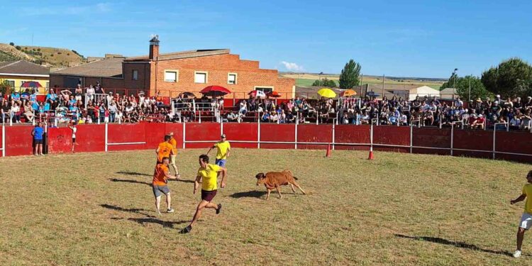 El pasacalles, la capea y las pruebas de humor amarillo completan una tarde de juegos y diversión