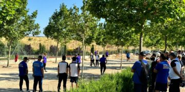 Animado campeonato de petanca de la Liga de Clubes de Castilla y León en Carbajosa