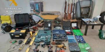 La Guardia Civil detiene a cuatro personas dentreo de la Operación ‘Penteo’ de robos en explotaciones agrícolas y ganaderas