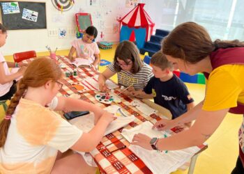 Los pequeños artistas de Monterrubio despliegan su creatividad