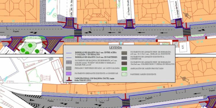 Inversión de 589.866 euros para la renovación del paseo del Gran Capitán