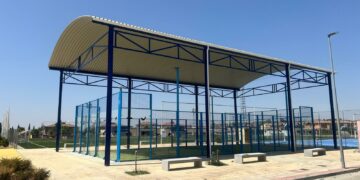 Los vecinos de Cabrerizos ya disfrutan de la pista de pádel cubierta