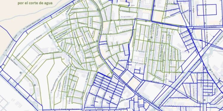 Corte del suministro de agua en Pizarrales y barrio Blanco