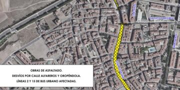 Cortes y reordenación del tráfico en la carretera de Ledesma los días 4 y 5 de septiembre