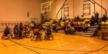 Los alumnos de la AFE ‘Dinamiza Carbajosa’, en el torneo de baloncesto 3×3 adaptado del CRMF para completar su formación en ‘Deporte Adaptado e Inclusivo’