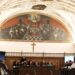 El rector de la Universidad Pontificia de Salamanca, Santiago García-Jalón, preside el acto de apertura del curso 2024-2025