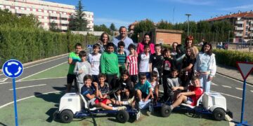 Los escolares de Santa Marta practican Educación Vial en el Parque Infantil de Tráfico