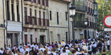 La marea blanca contra el cáncer inunda las calles de Salamanca