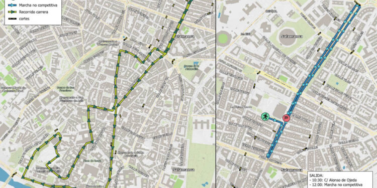 Cortes de tráfico y desvíos por la Carrera Popular de los Mil Pasos