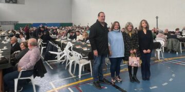 Más de 500 mayores de la provincia disfrutan en Santa Marta de su día de fiesta y convivencia