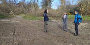 El Ayuntamiento acomete los trabajos para rehabilitar la zona del Picón de la Isla del Soto que se llevó la última crecida