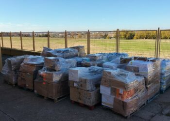 Las donaciones de los vecinos de Cabrerizos ya están camino de Valencia