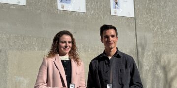 Lorena Martín y Mario García se suman al Mural de los Olímpicos de Salamanca