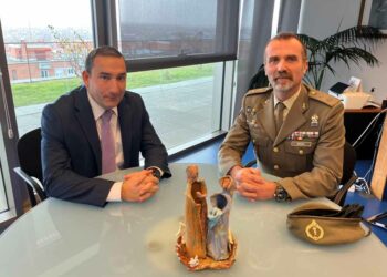 La Junta de Castilla y León recibe al teniente coronel Óscar Javier Nogués