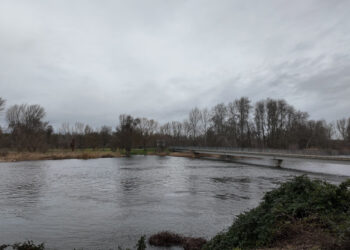 Los municipios del alfoz miran al cielo y ‘vigilan’ la crecida del Tormes