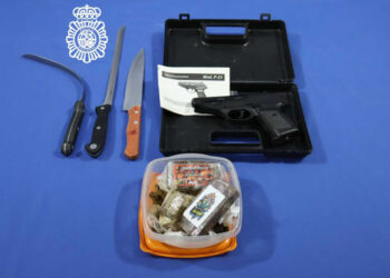 Una agresión mutua acaba con una pareja detenida por tenencia de hachís, MDMA y marihuana