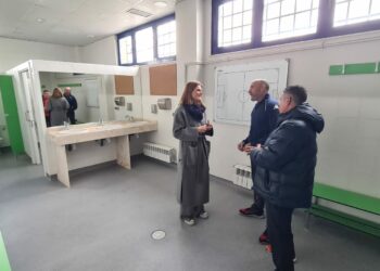 El Salamanca CF UDS estrena los cuatro vestuarios del campo de fútbol ‘El Tori’