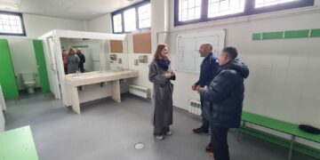 El Salamanca CF UDS estrena los cuatro vestuarios del campo de fútbol ‘El Tori’