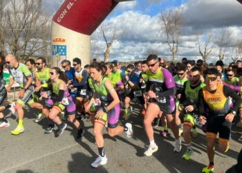 Carlos Rodríguez y María Pierna vuelan en el V Duatlón Cross de Villamayor