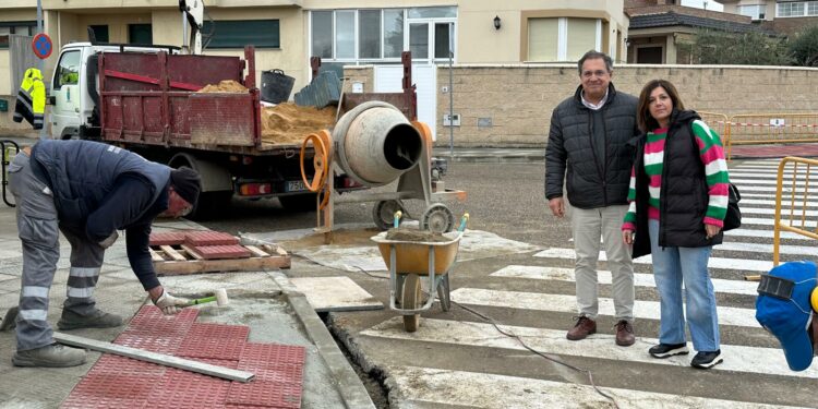 Villamayor mejora la accesibilidad en las calles de la urbanización Anantapur