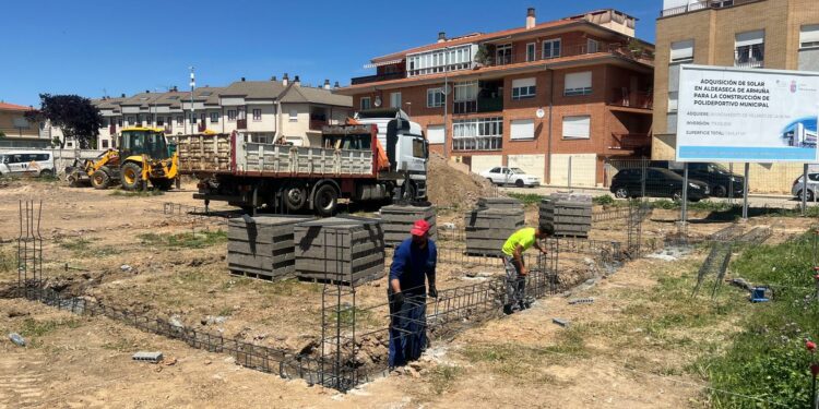 Comienza la construcción del futuro polideportivo y consultorio médico de Aldeaseca