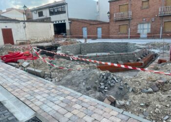 La renovación de la Plaza Mayor de Castellanos empieza a tomar forma