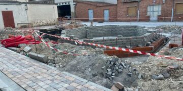 La renovación de la Plaza Mayor de Castellanos empieza a tomar forma