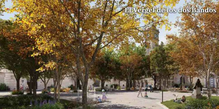 ‘El vergel de los dos bandos’, propuesta ganadora para la renovación de la plaza de Los Bandos
