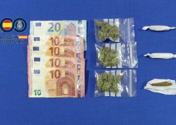 Detenida una mujer con 7,5 gramos de marihuana y 6 gramos de hachís
