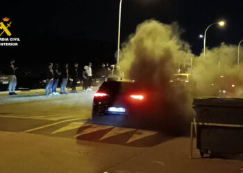 La Guardia Civil investiga a 18 personas por participar en carreras ilegales en los polígonos industriales del alfoz de Salamanca