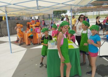 Los niños de Aldeatajada participan en las actividades infantiles de las Fiestas del Corpus