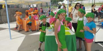 Los niños de Aldeatajada participan en las actividades infantiles de las Fiestas del Corpus