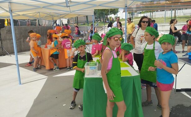 Los niños de Aldeatajada participan en las actividades infantiles de las Fiestas del Corpus