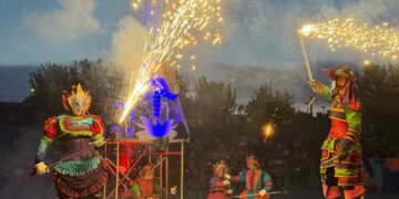 Fuego, luz y sonido para cerrar las Fiestas del Corpus de Aldeatejada