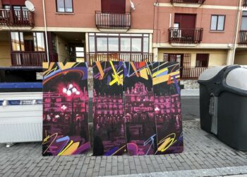Aparece en contenedores una obra del artista Daniel Martín premiada por el Ayuntamiento de Salamanca