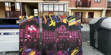 Aparece en contenedores una obra del artista Daniel Martín premiada por el Ayuntamiento de Salamanca