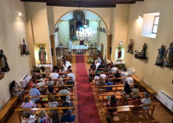 Misa y procesión para comenzar el día grande del Corpus de Aldeatejada